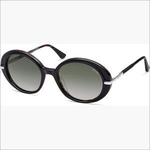 Oversized Round Sunglasses with Polarized Lenses Acetate Frame